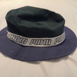Puma Retro Bucket Hat Green Blue Vintage